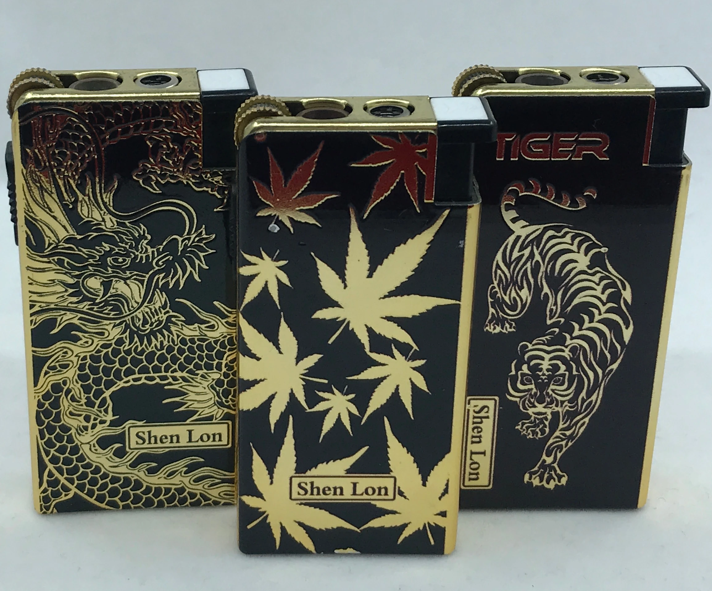 jet flame fint electric torch refillable metal cover plastic cigarette lighter