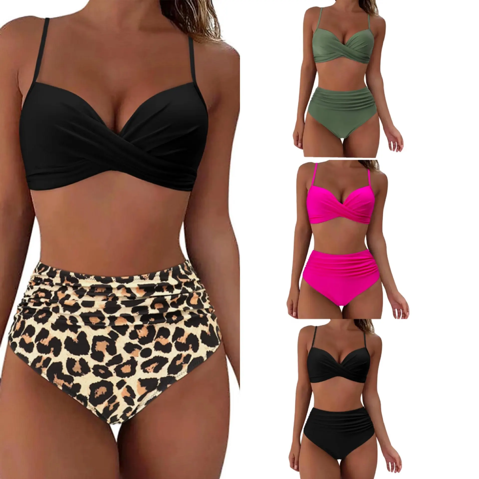 Swimsuit Split High Waist Belly-Covering Tight Sexy Bikini