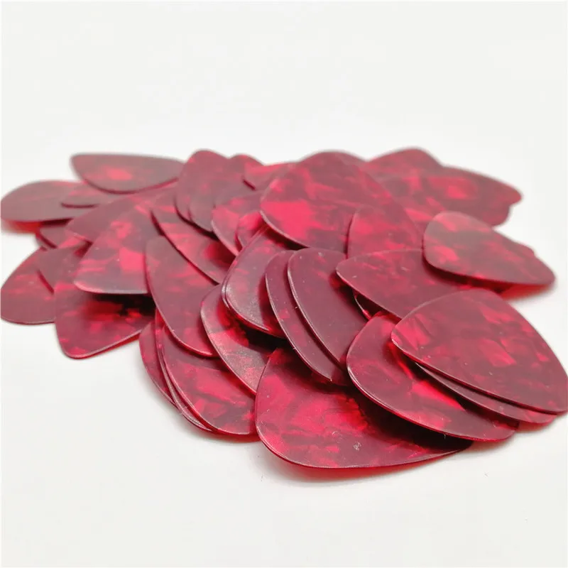 
Custom brand Logo guitar pick Printing Pearl red Guitar Pick maker blank guitar picks 