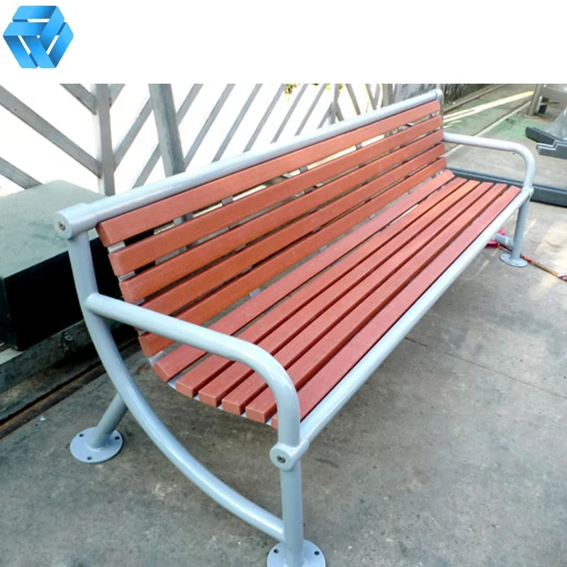 Custom Ship Seating Bench Outdoor Garden Furniture Patio Picnic Bench WPC Plastic Wood Seat Outdoor Bench