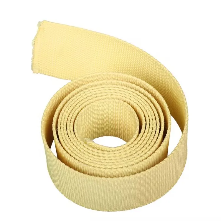 HENGLV Customized High Temperature Protection Fireproof Webbing Kevla Aramid Tape Fire Retardant Fire Resistant