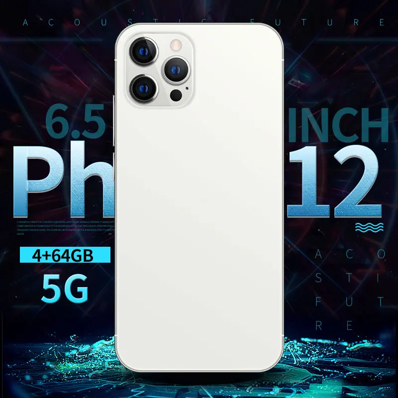 2021 оригинальный телефон i12 Pro MAX 6 7 дюймов Android смартфоны 12 Гб + 512 10-ядерный 5G LET мобильных телефонов 4 камеры