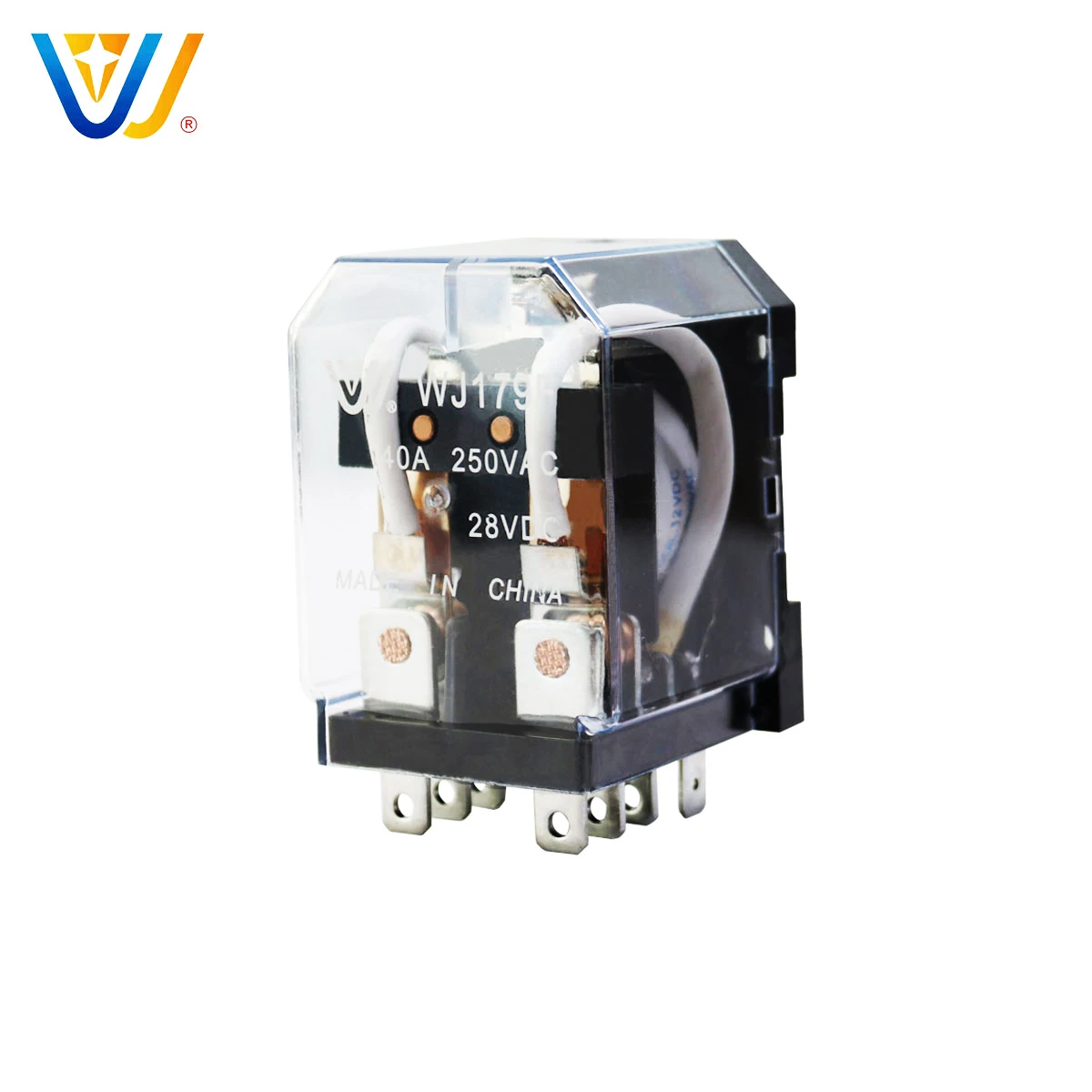 JQX40F JQX-40F электрическое реле 24V 48V 250VAC Силовые 8 PIN 40A постоянного тока 12v для двигателя evse ups