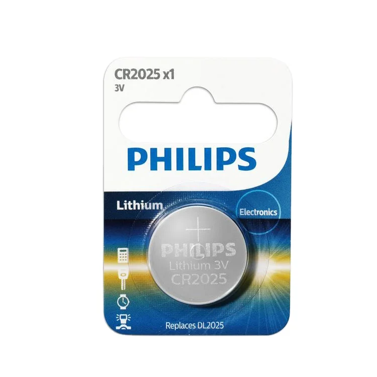 Philips button battery CR2025 220mAh 3V Motherboard car key battery