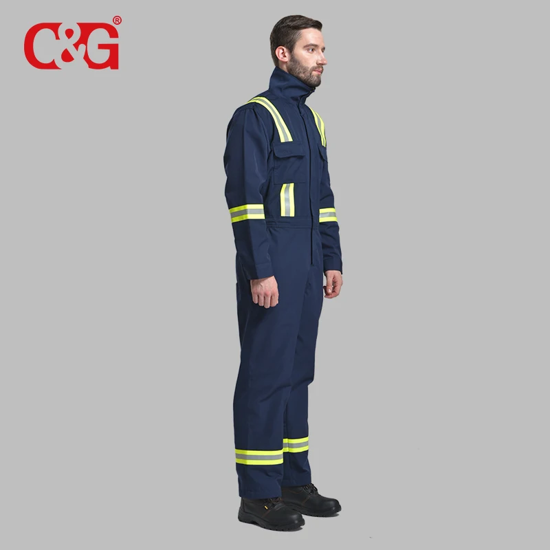 CE Certificate workwear uniform nomex uniform oil and gas safety equipment oilfield nomex fabric coverall nomex summer coverall