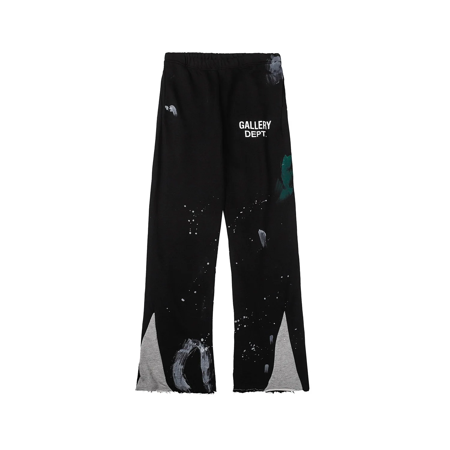 casual trousers Hand painted speckled stitching high street hand ink flare sweat pants men and women gallery dept pants