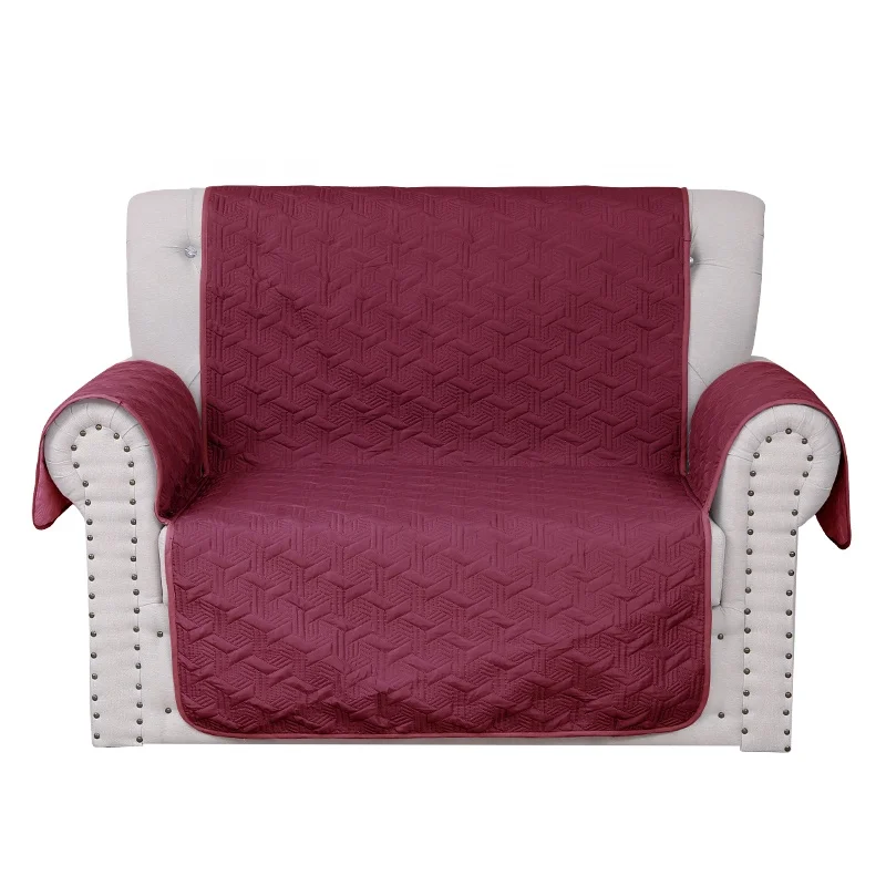 Water resistant slipcover furniture protector de sofas with elastic straps sofa cover