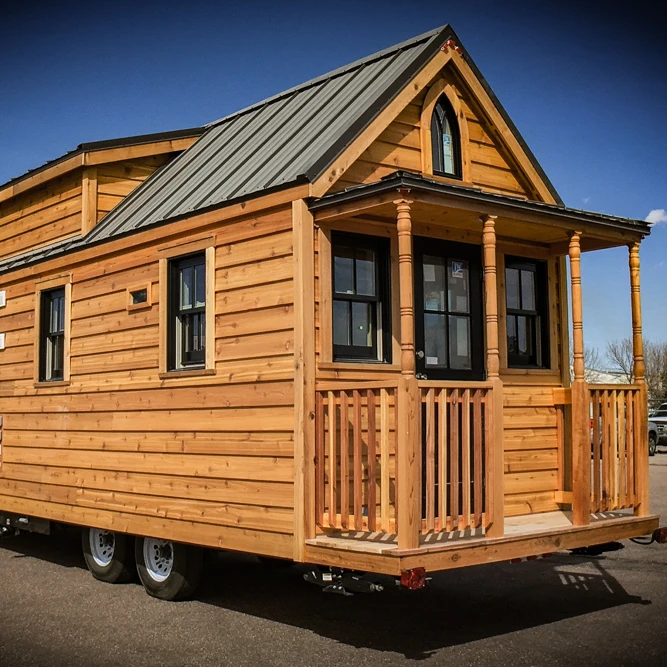 
china made American mobile wooden prefab home trailer 