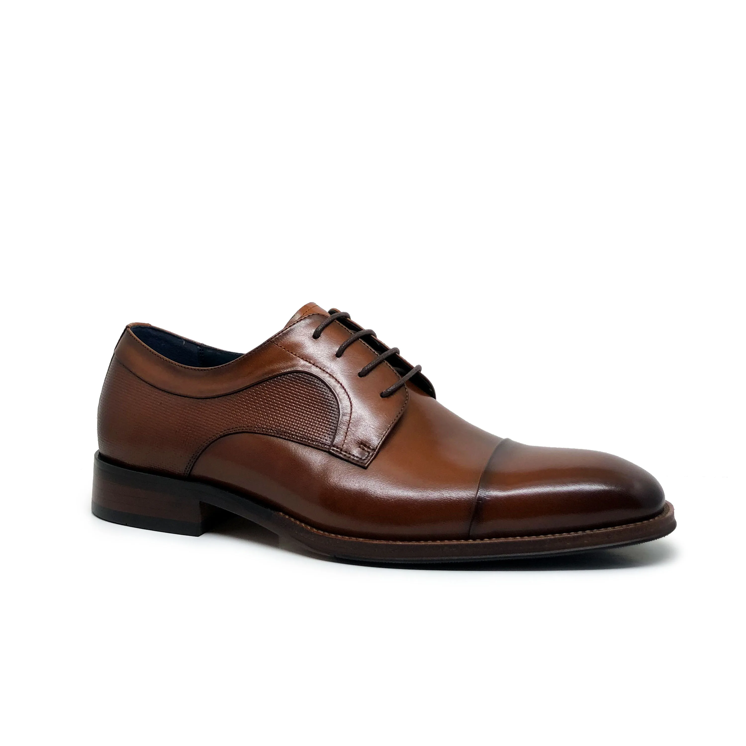 Zari 39#-48# new styles official brown genuine leather long italian dress shoes men