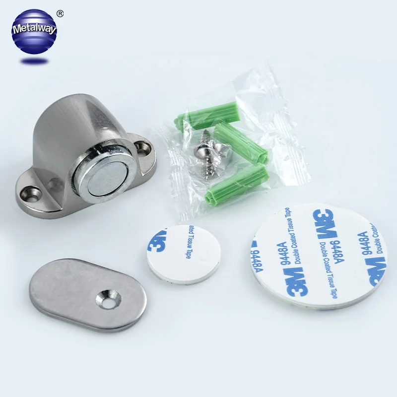 Hot selling in Europe and America wooden door stop Stainless Steel slide door stopper