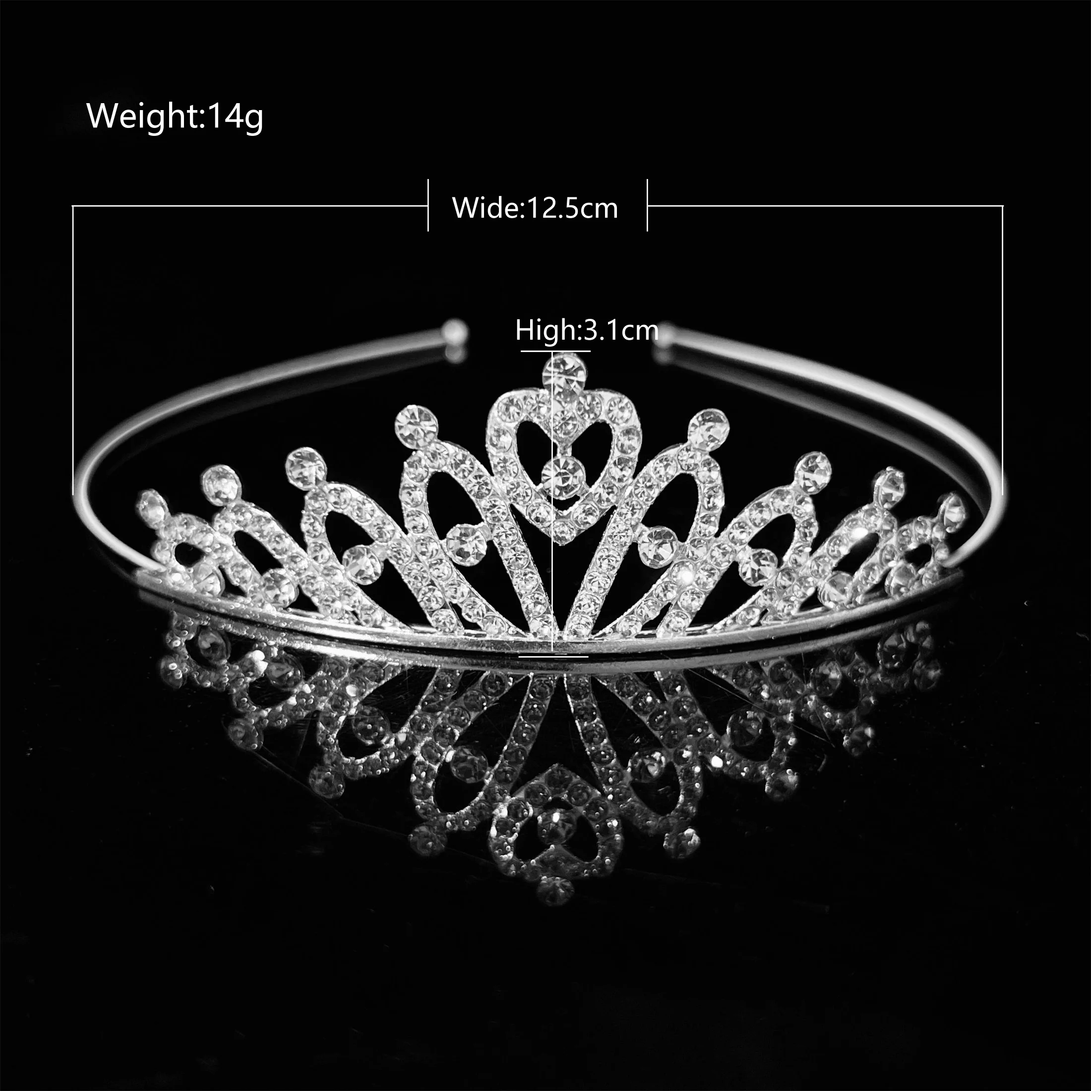 Beautiful crown Crystal Rhinestone birthday tiara Crown wedding headband