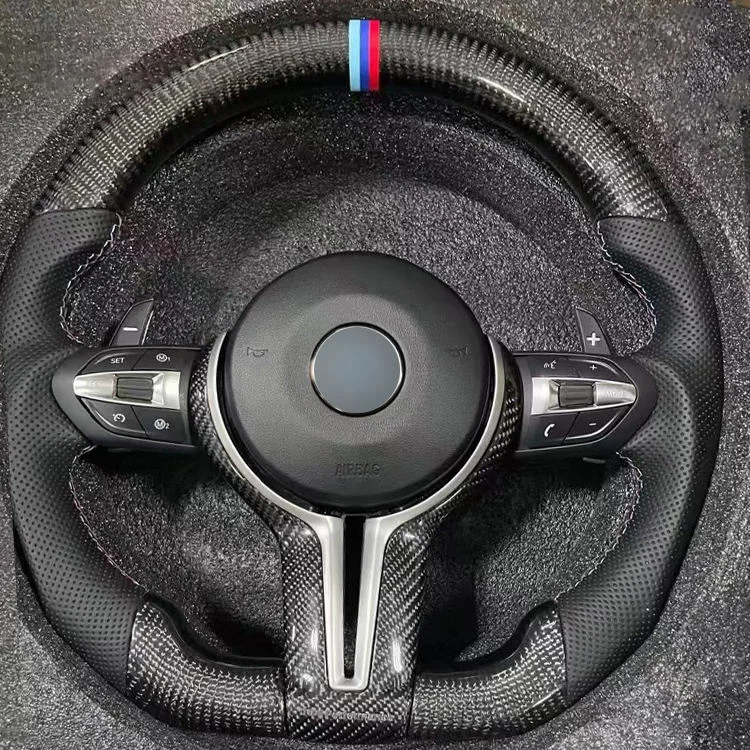 Specially Designed perforated leather carbon fiber steering wheel for BMW f20 f11 f06 f12 f85 f21 f90 f23 x3 x5 x6 x7