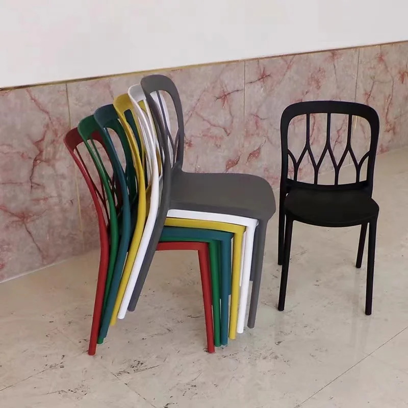 Dining chair outdoor stackable stool leisure homestay project single tourist scenic spot plastic chair