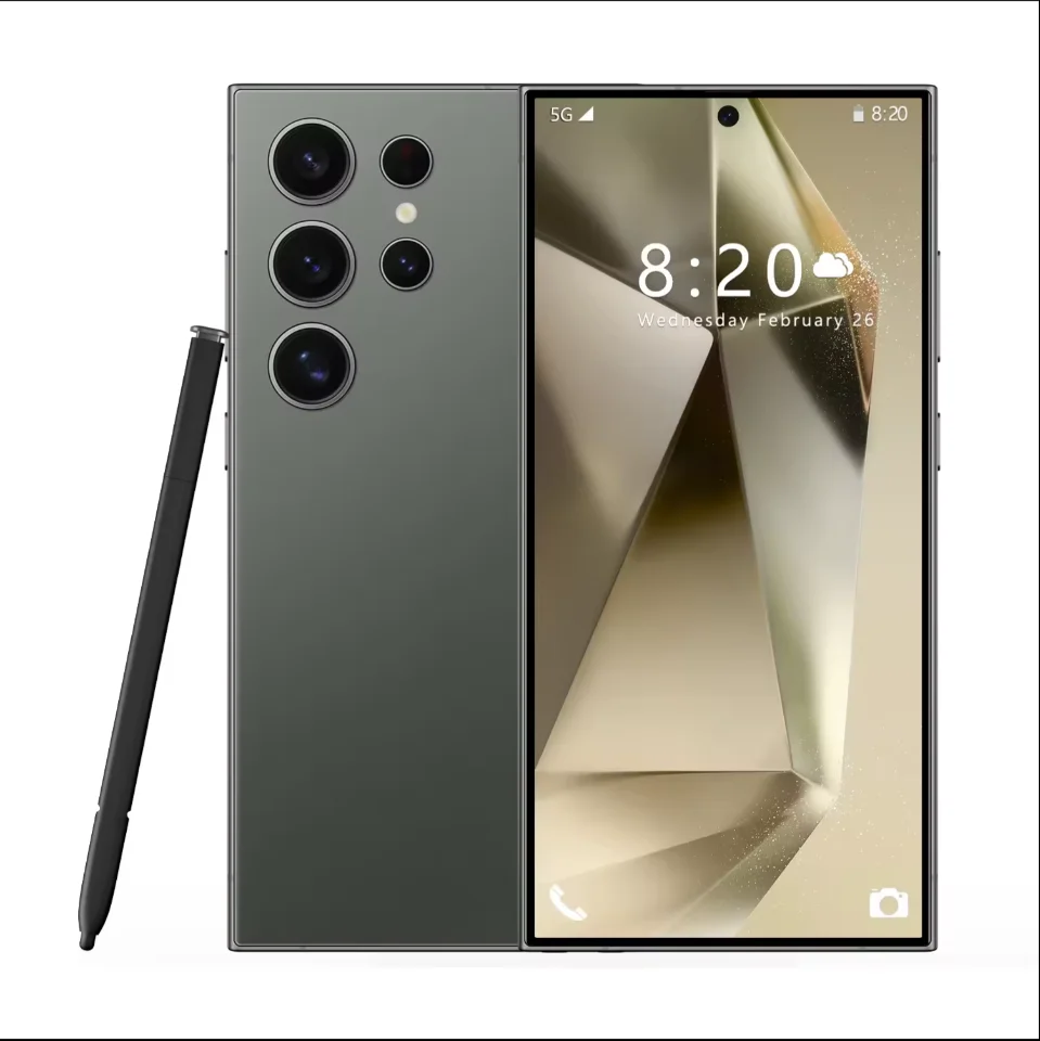 Hot High Quality S24 Smartphone S24 Galaxy S24 Ultra Smart Phone Unlocked 4g 5g Clone Cellphone 7.3inch