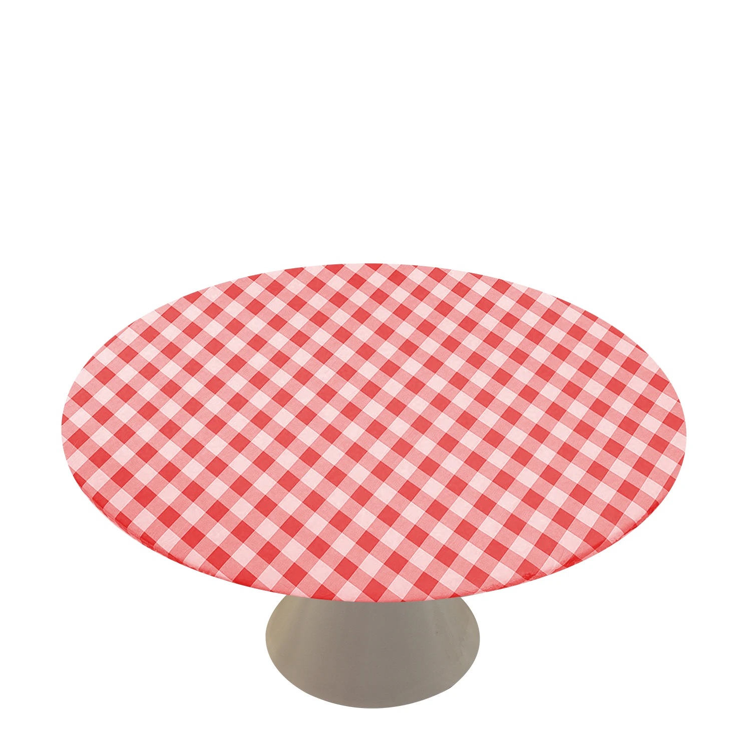 Disposable Round Fitted Table Cover Kids Birthday Party Plastic Table Cloths Table Cover With Elastic Band