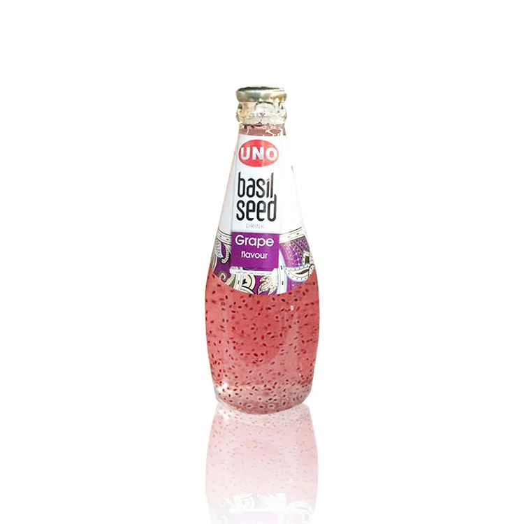 Strawberry flavor OEM Basil Seed fruit Drink