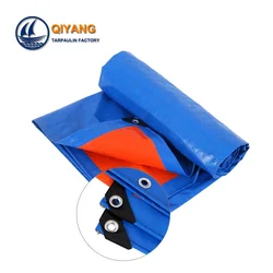 100% Recycled Plastic Printed Tarps Waterproof Fabric PE  Camping Tarpaulin