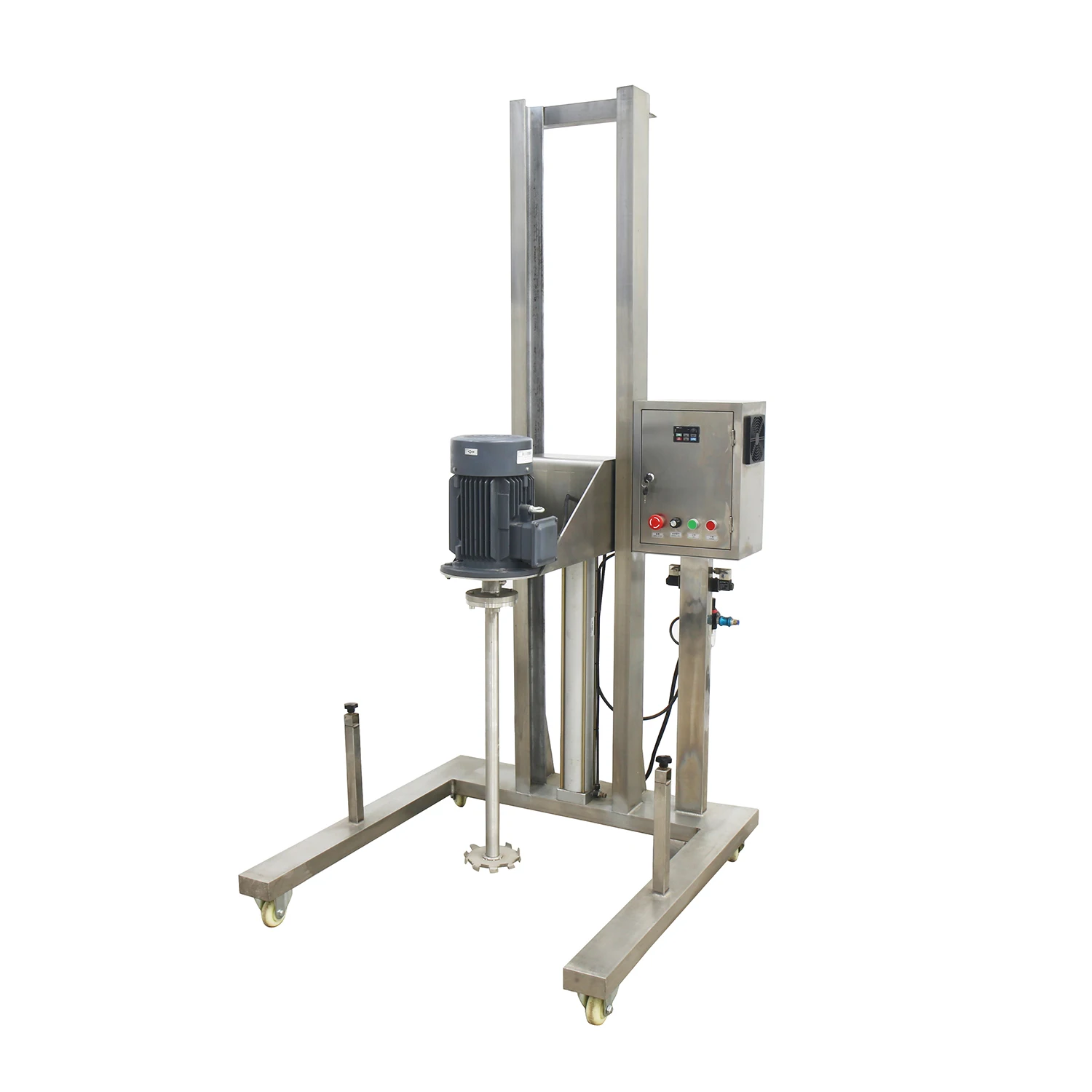 Liquid chemicals Food Laboratory Electric/Pneumatic Lifting Device Mobile Lifting Homogenizer High Shear Emulsifying Mixer