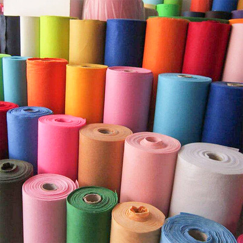 Factory polypropylene spunbond pp non woven fabric roll colorful nonwoven fabric Innermost PP Spunbond Non Woven Fabric