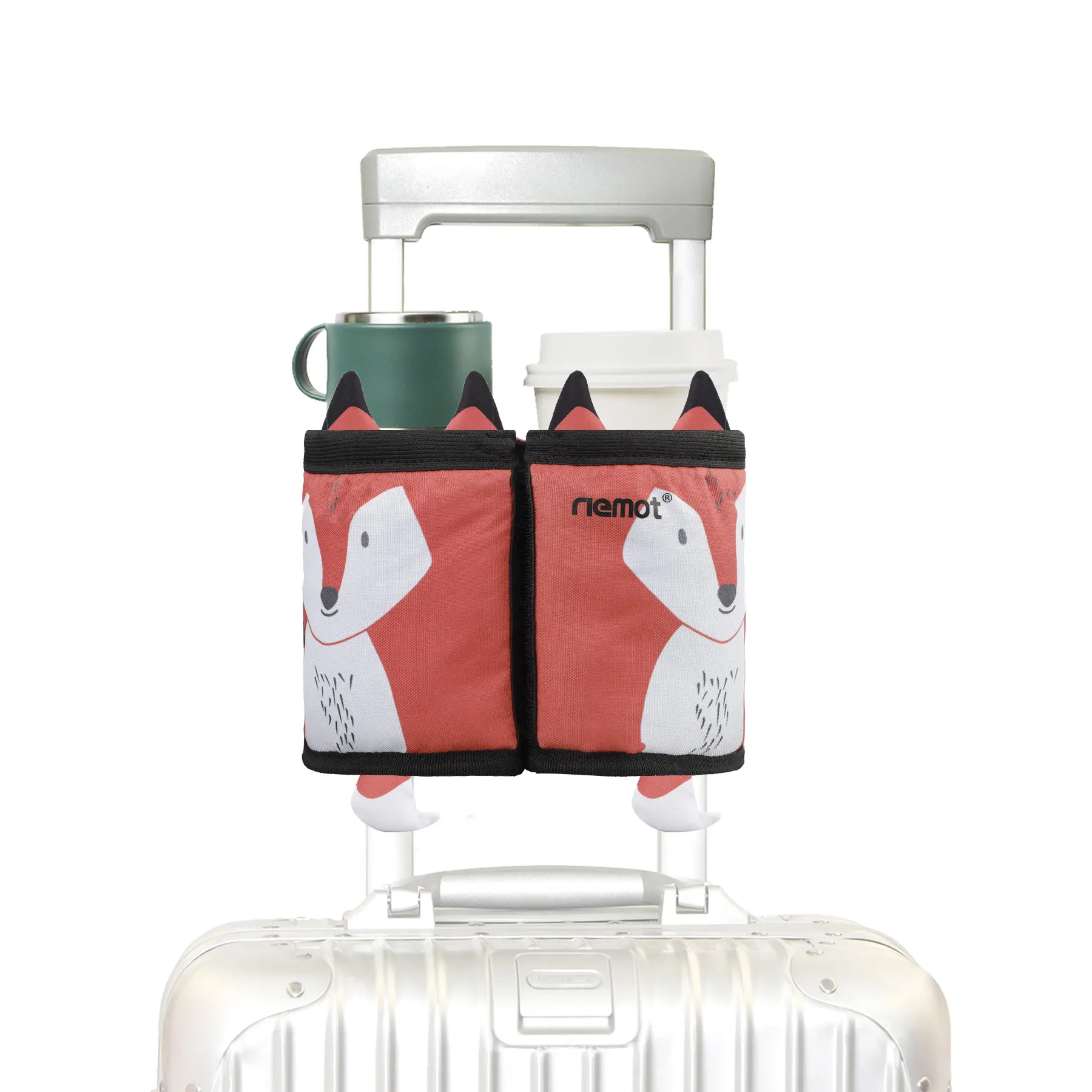 Riemot new inventions 2022 luggage cup holder travel Trolley case accessories bag travel gift for kids