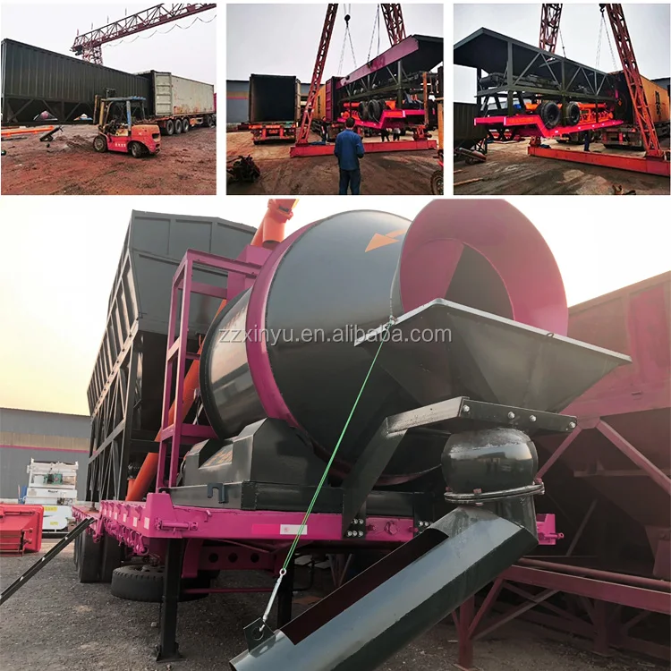 Hot Sale Self Loading Drum Mobile Concrete Batching Plant