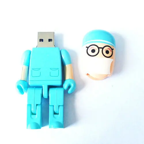 8GB 16gb Doctor Shape Pen drive Memory Stick Gift Cartoon USB Flash Drive