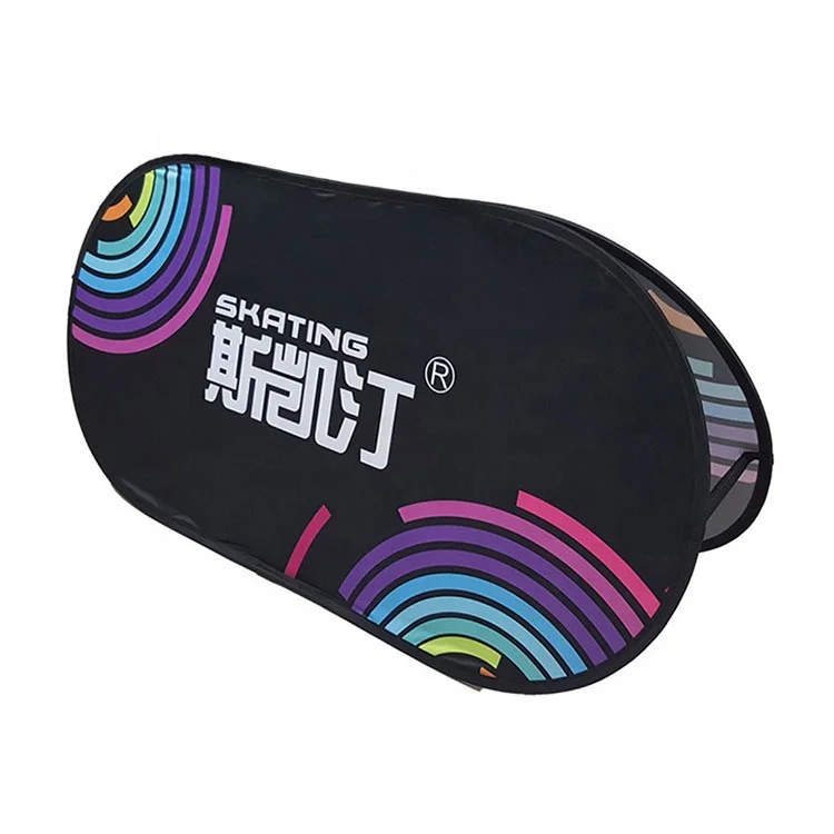 Высокое качество, предназначенная для улицы складной всплывающие рамка дисплея двухсторонняя печать на заказ горизонтальный всплывающий баннер рамки