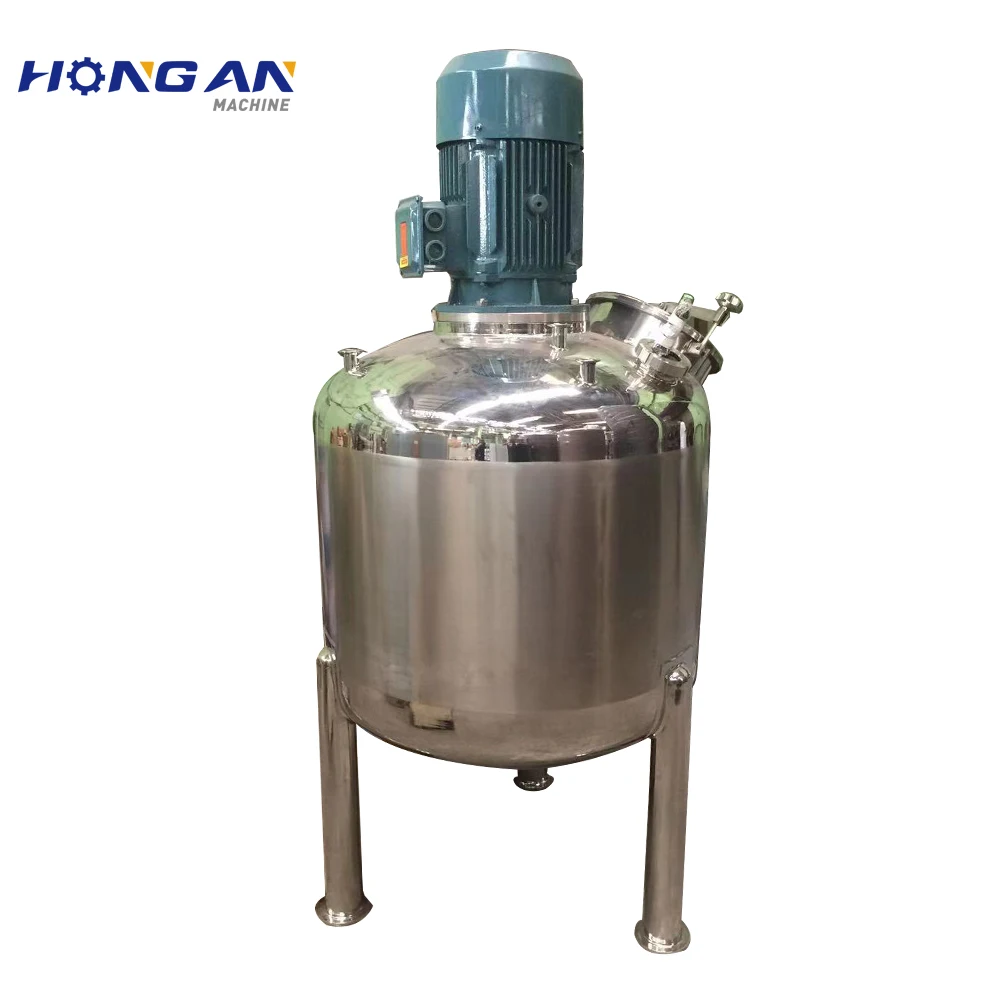Stainless Steel  Mixer Dimple Plate Cooling Jacket Milk Powder And Liquid Mixing Tank with Agitator