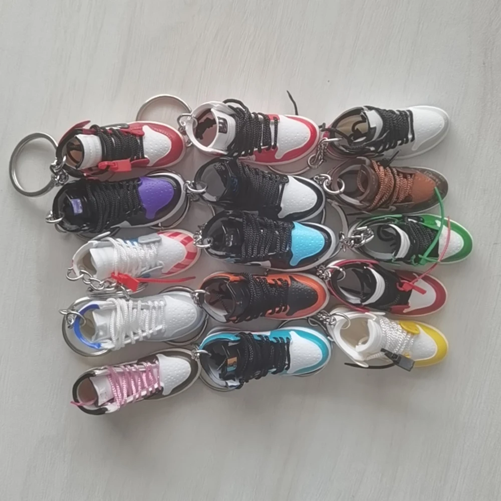  Оптовая продажа 3d мягкий резиновый пластиковый мини-брелок air jordan shoes s aj nk брелок для баскетбола