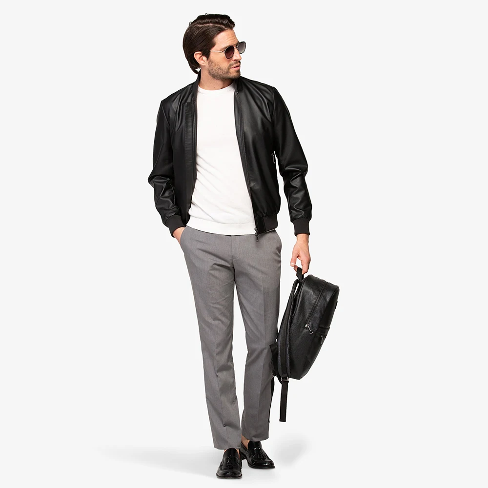 Premium Quality Italian Leather Jacket David Black Italian Leather Jacket Leather Jacket for Men