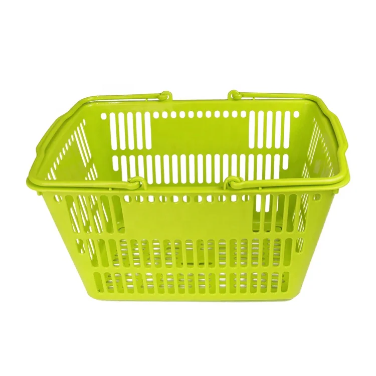 Прочная двойная ручка 18 л корзина для покупок оптовая продажа тележка