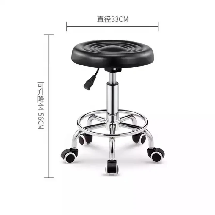 Factory Direct Black Laboratory Stool Chemical Physical Laboratory Chair With Backrest camping chair adjustable legs