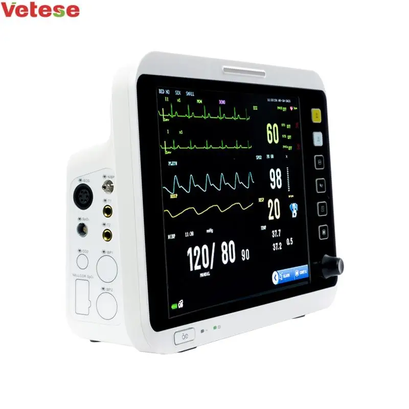 yonker patient monitors 12.1inch portable Vet Multi-parameter Patient Monitor and  6 Multiparameter Veterinary monitor