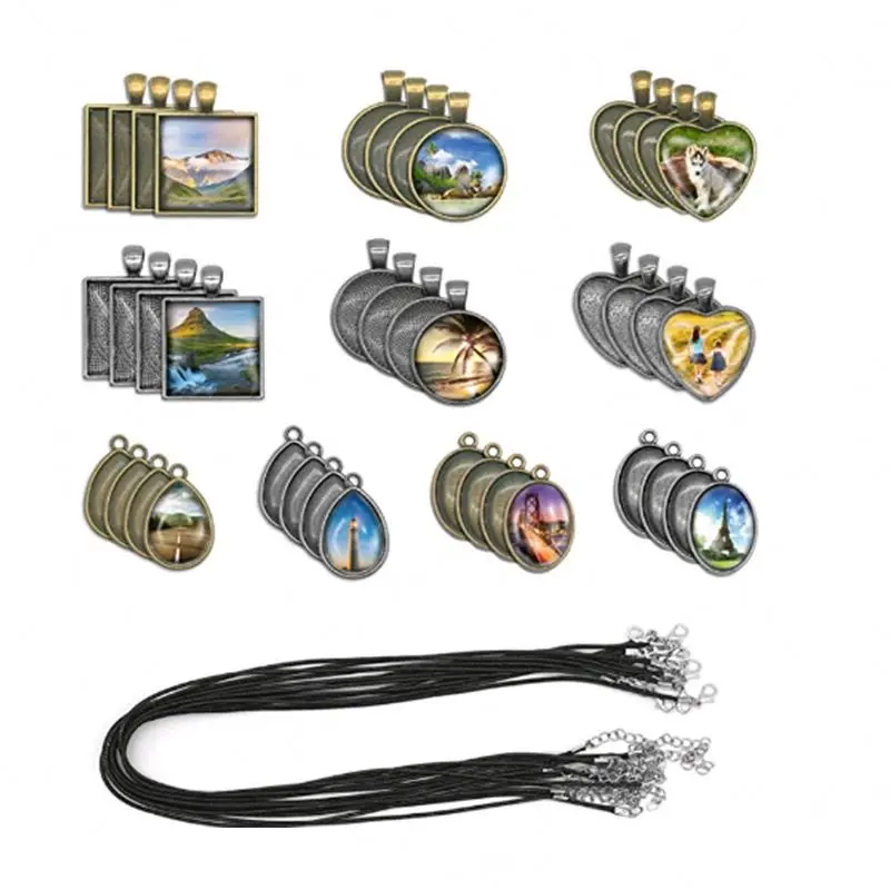 Trendy Fashion Custom Necklace DIY Pendant Photo Necklace Men Hip Hop Jewelry Healing Crystals Pendant