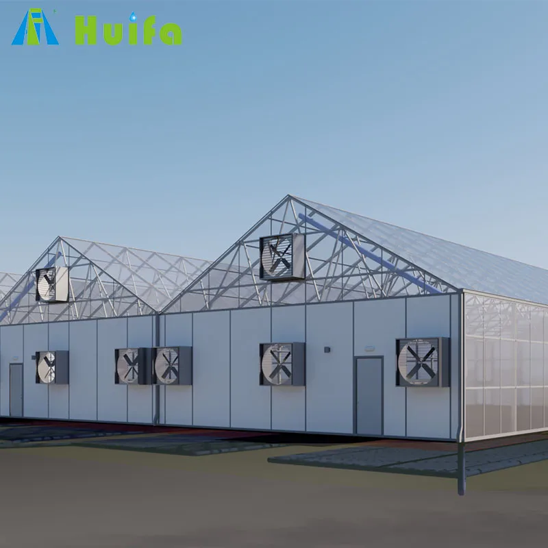 Commercial polycarbonate greenhouse with light deprivation system
