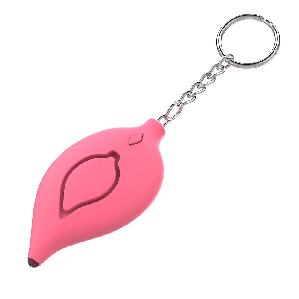 New Women Emergency Anti Wolf Attack Safety Alarm Device Mini SOS Personal Alarm Keychain with Led Light