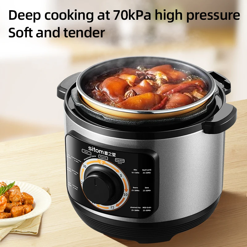 Home Appliance 6L 8L Electrical Multi Cooker Factory Direct Sales Machinery Commercial Pressure Stainless Steel