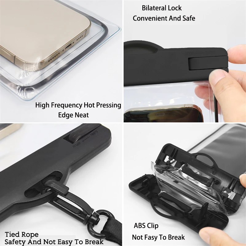 Mobile Phone Waterproof Phone Case Clear Waterproof Bag Pouch Pvc Night Light Water Proof Universal Cell Phone Bag For Iphone