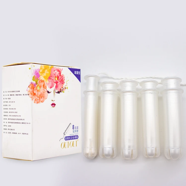 Wholesale feminine hygiene products bio menstrual organic cotton tampon