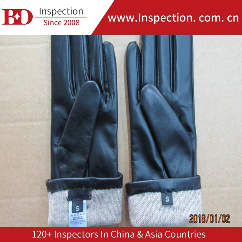 Pre-shipment 100% inspection and loading check service certificate of quality inspection gloves ensure product quality