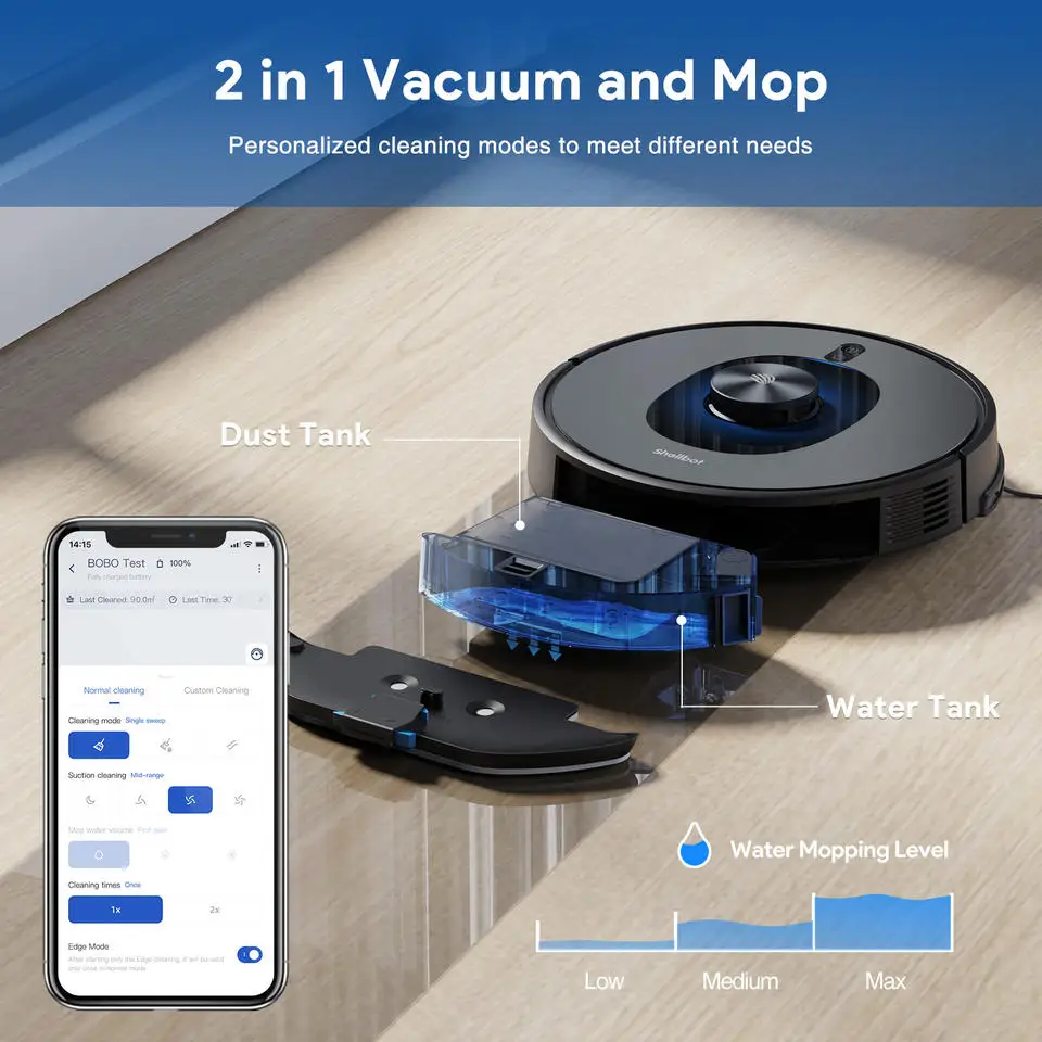 Strong Suction Laser Floor Robot Vacuum Cleaner Intelligent LDC Robot Vacuum Cleaner
