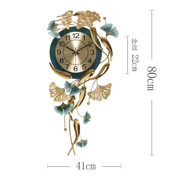 Ak Brass Nordic Creative Metal Hanging Wall Clock Living Room Household Fashion Wall Clock Watch For Modern Wall Decoration