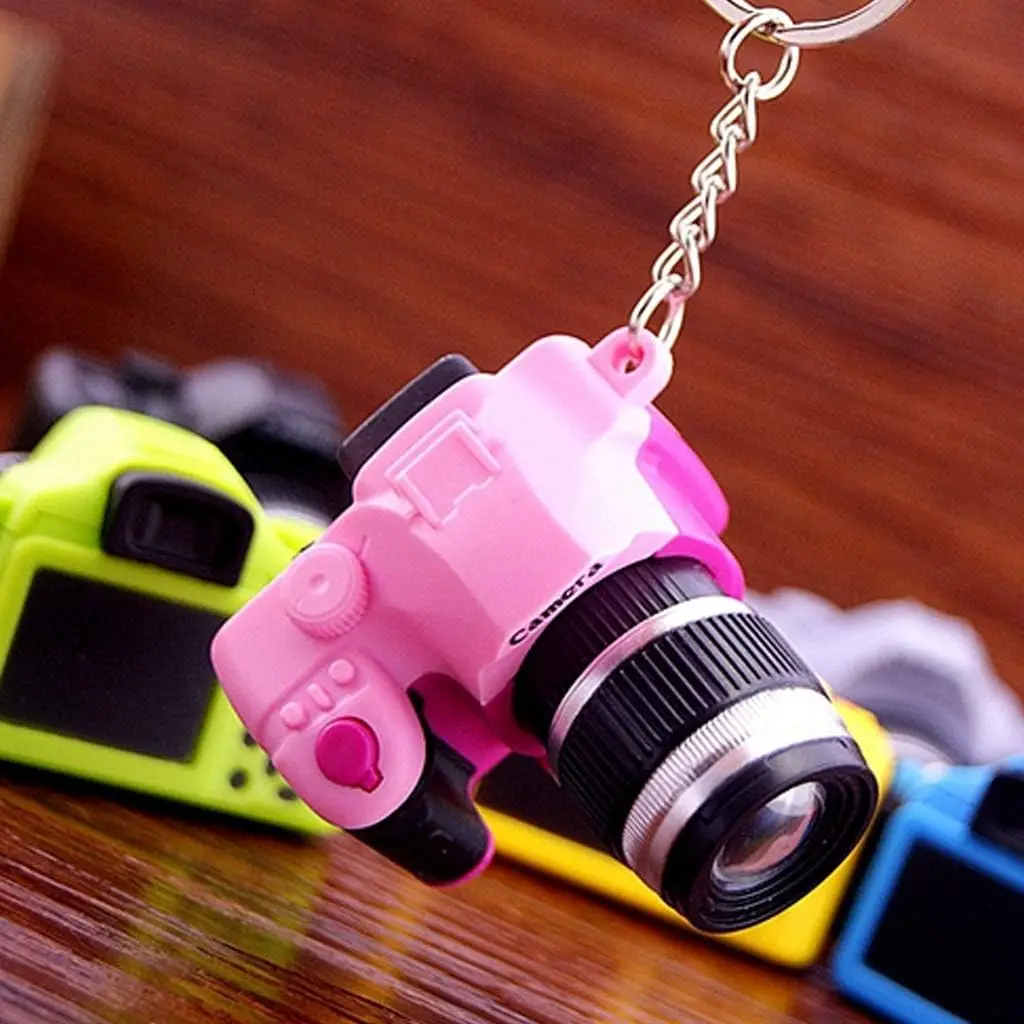 Mini Camera LED Keychain Flashlight, Ultra Bright Key Ring Light Torch, Batteries Included