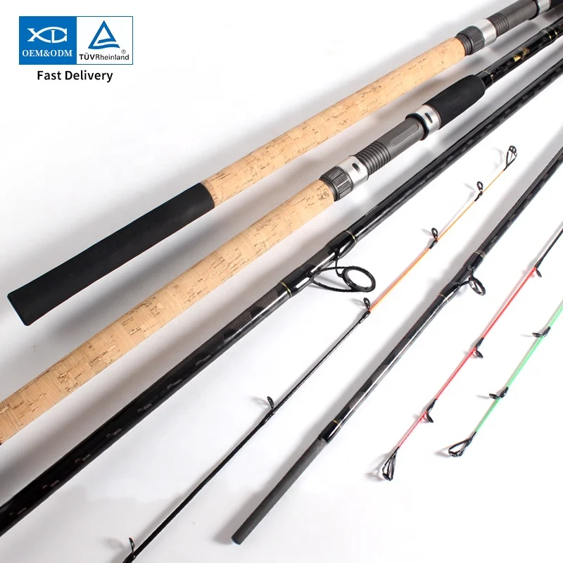 XDL Best selling 3.6-3.9M 3+3 sections Carbon Spinning Fishing Rod For Beach Sea Fishing surf rods