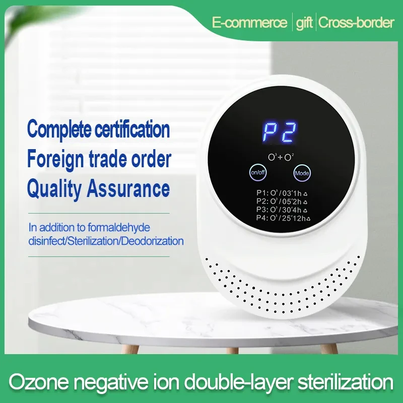 Air Ozone Generator With Touch Screen Pet House Smart Purifier Deodorization Deodorant for Litter Box Room Products