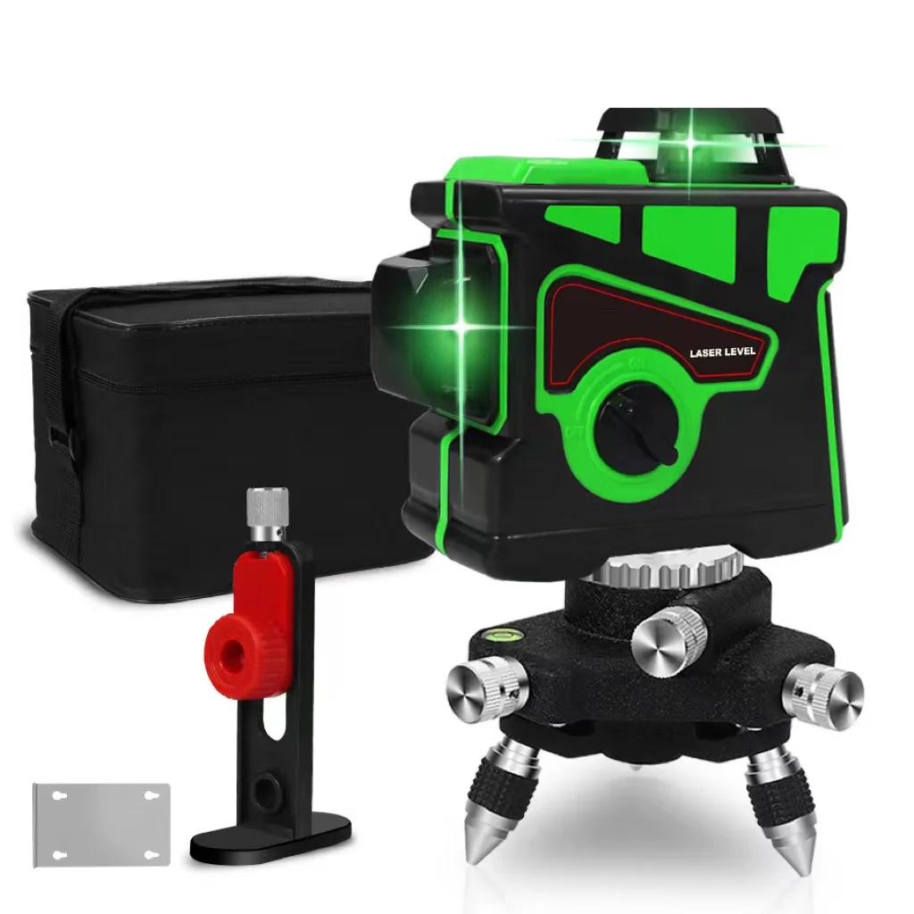 12 Line 3d Laser Level Tile Laser Leveling Tool 360 Degree Machine Tool Lazer Leveler