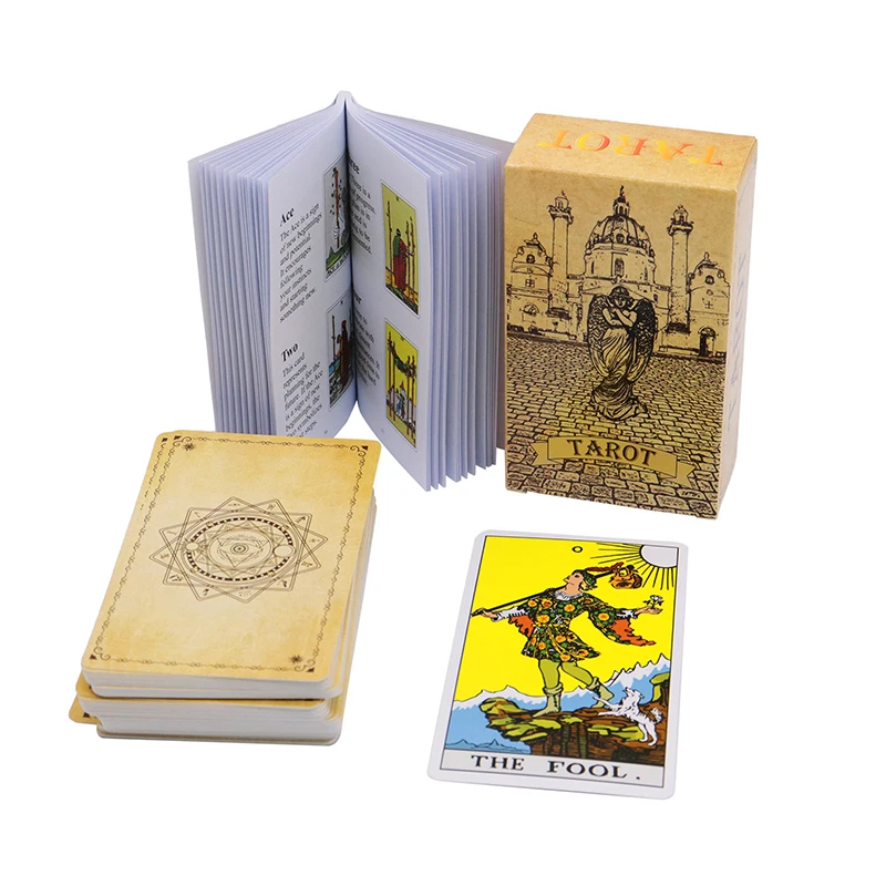 Factory Made Custom Wholesale Paper Classic Cards Printing Tarot Cards With Guidebook In Stock