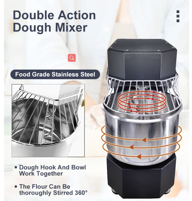 5l spiral mixer 5lbread pizza noodle bakery masa 3 kg household electric malaysia dough mixer commercial planetary dough mixe5