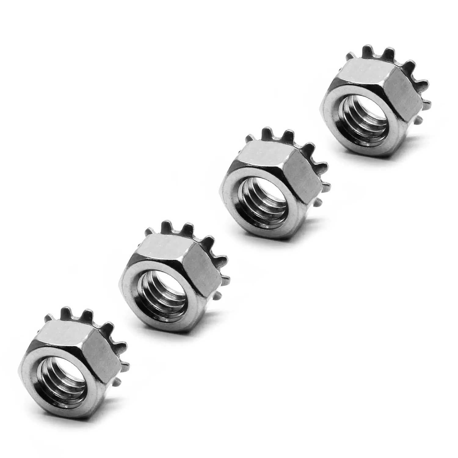Unique Features M6 M8 Stainless Steel High Quality K Nuts 304 316 Steel Hex Lock K Nut With Free Spinning Washer