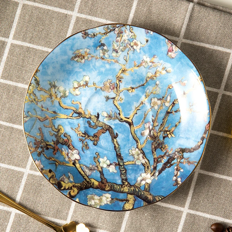 Fashion Fine Bone China Ceramic Teacup set of 6 with Shelf